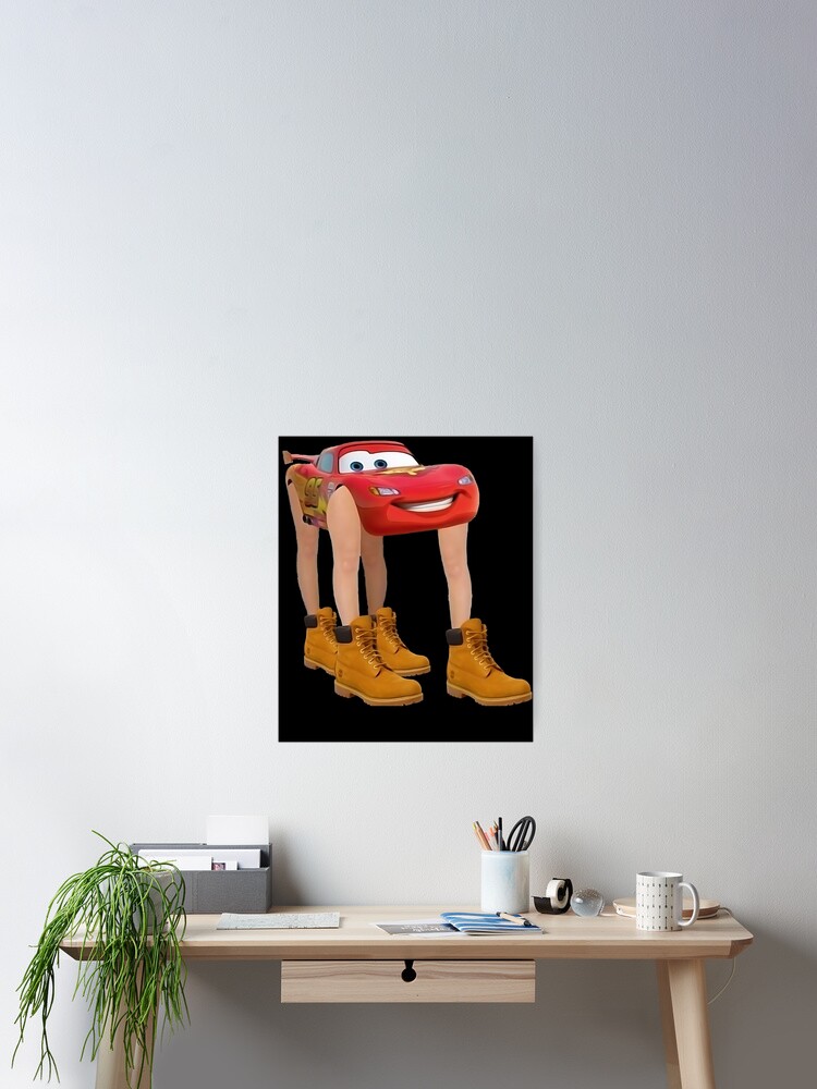 Lightning McQueen With Legs Poster