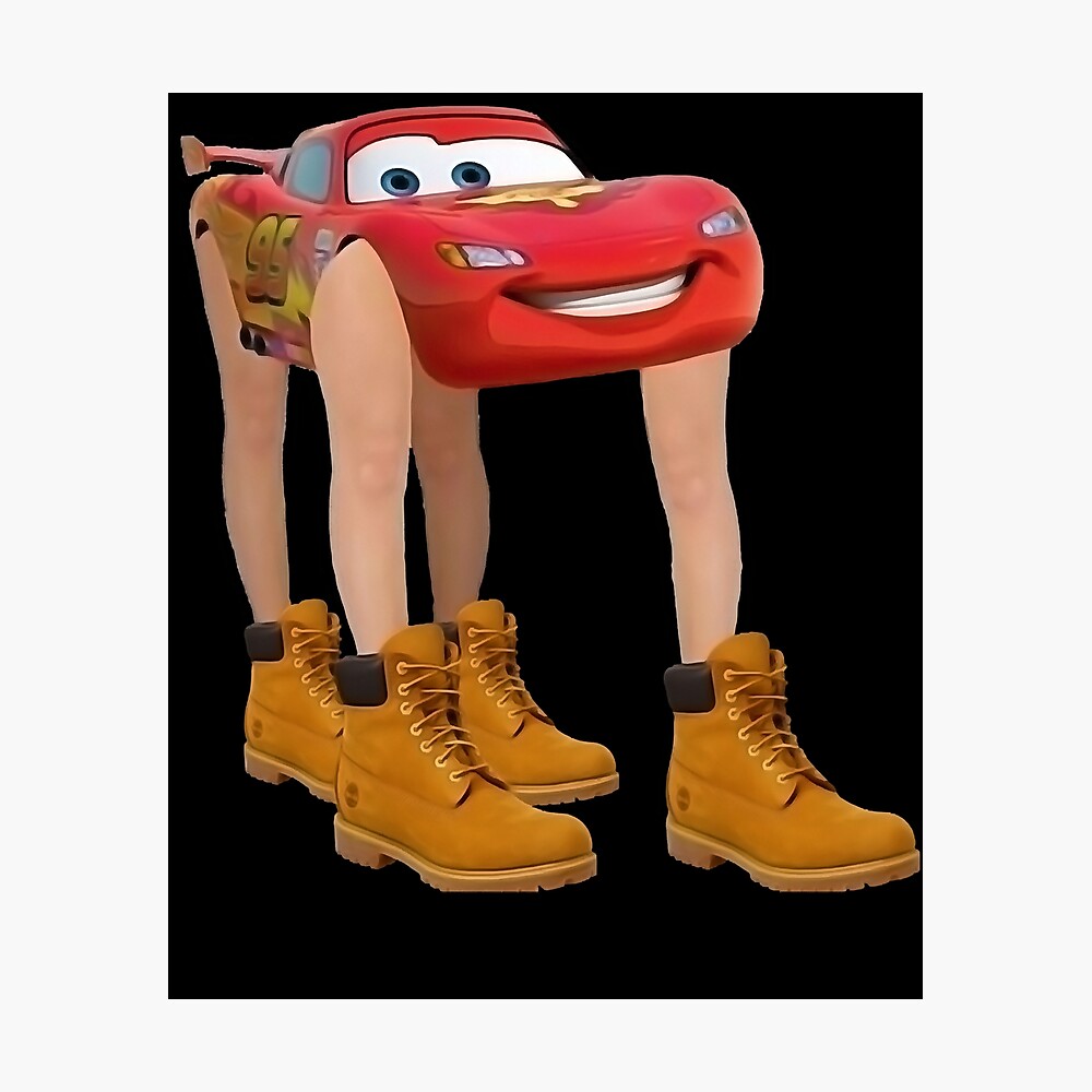 Lightning McQueen With Legs Poster