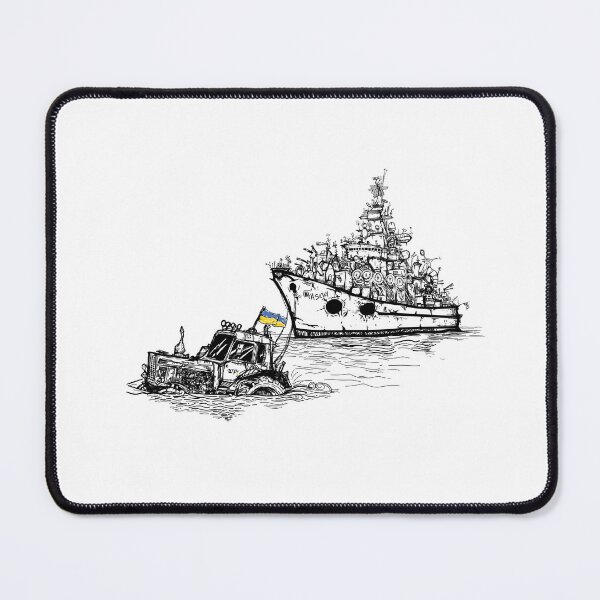 Item preview, Ukrainian tractor secures russian missile cruiser Moskva designed and sold by 3Tubes.