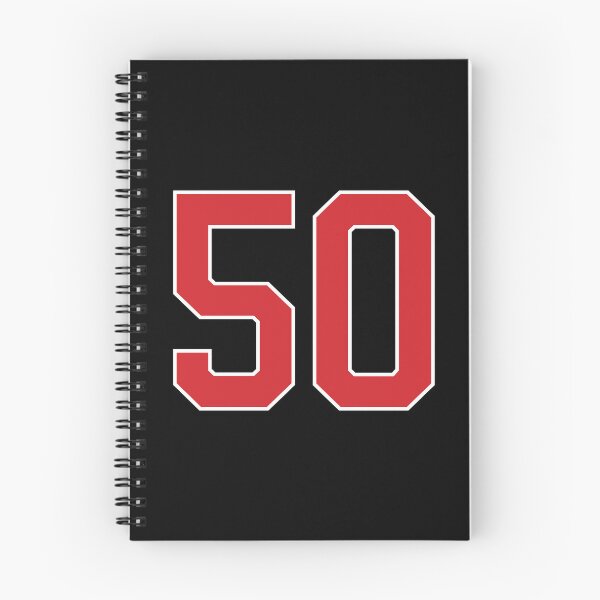 Item preview, Sports Number 50, red black color lucky sport fifty designed and sold by ArtIsParty.