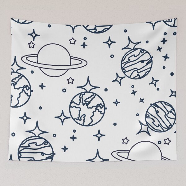 Item preview, Minimalistic Space Planet Pattern designed and sold by GraphicsClub.