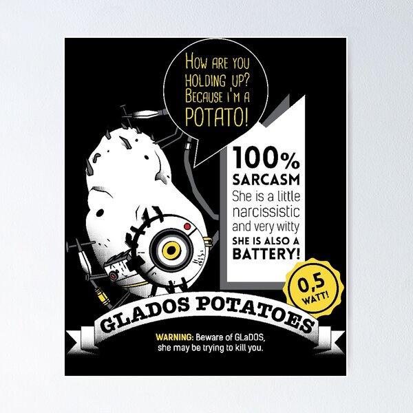Aperçu de l'œuvre Pommes de terre Glados créée et vendue par GeorgeTracey.