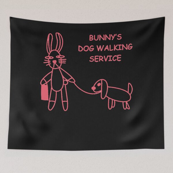 Item preview, Bunnys Dog Walking Service (BuffyWillow) Classic  designed and sold by MUELLERMARTHA.