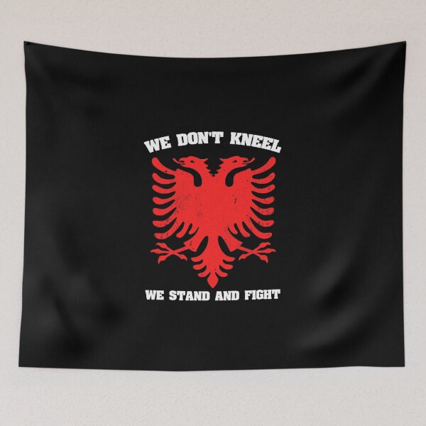 Item preview, Double Headed Eagle Albania Flag For Patriots Albanian Honor designed and sold by Nessshirts.