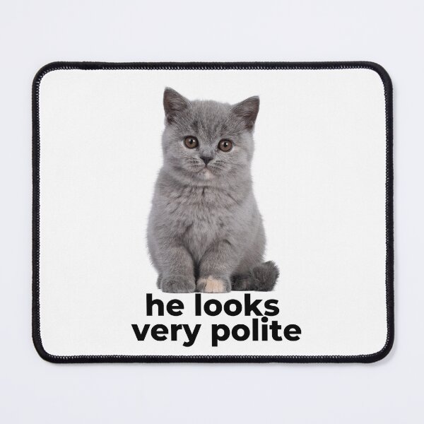 Item preview, The polite cat | He looks very polite designed and sold by The Love Quill.