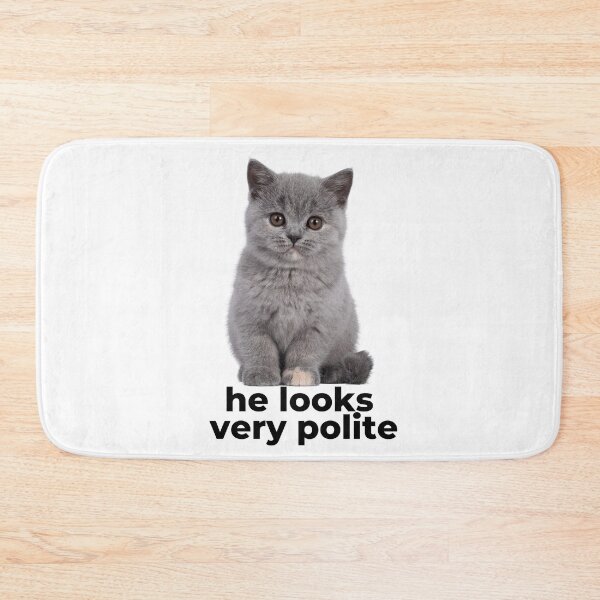 Item preview, The polite cat | He looks very polite designed and sold by The Love Quill.