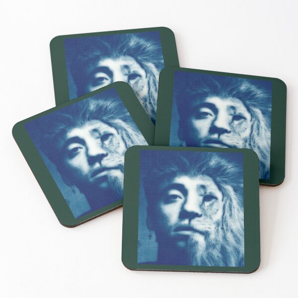 Item preview, Paulo Londra OLD BLUE  EFFECT LION FACE DESIGN   designed and sold by CHIKIPUMcif.