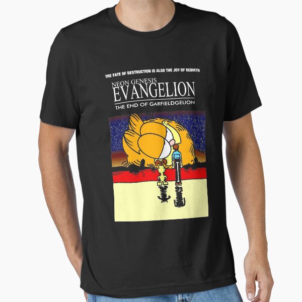 Vista previa del artículo con la obra «Neón Génesis Evangelion Garfield», diseñado y vendido por bangamaliel.