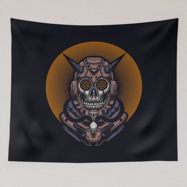 Item preview, Artistic Mecha Devil Skull - unique design designed and sold by Froyd Wess.