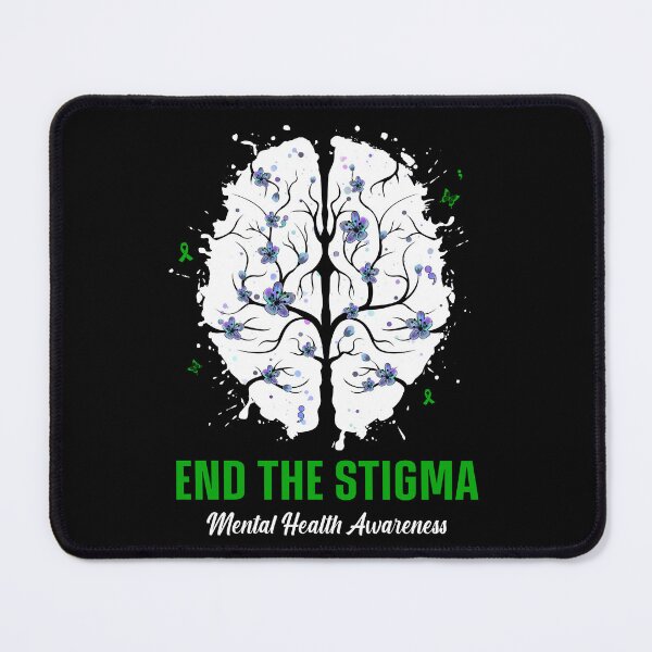 Item preview, Best Mental Health Matter End Stigma Ribbon Awareness Support Survivor designed and sold by adsmod.