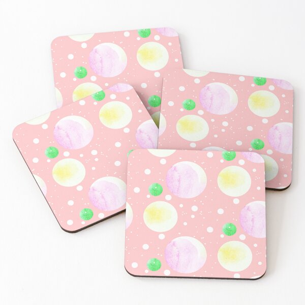 Item preview, Pink circle design | pastel pink watercolor dots designed and sold by lausn.