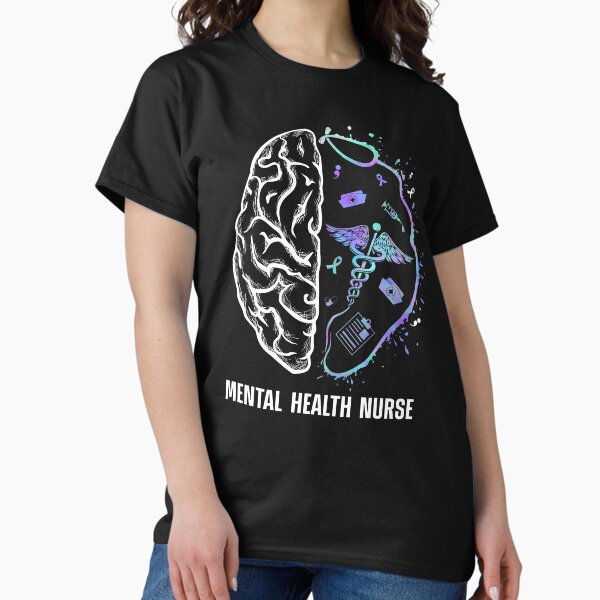 Item preview, Best Mental Health Nurse Ribbon Awareness Scrub Nursing Nursery Life designed and sold by adsmod.