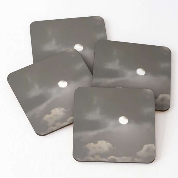 Item preview, Moon in gray clouds designed and sold by DigitalGemArt.