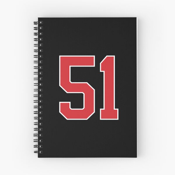 Item preview, Sports Number 51, red black color lucky sport fifty one designed and sold by ArtIsParty.
