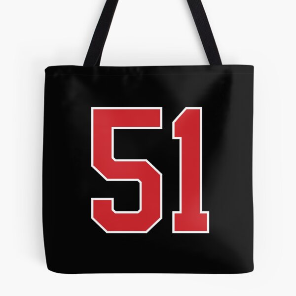 Item preview, Sports Number 51, red black color lucky sport fifty one designed and sold by ArtIsParty.