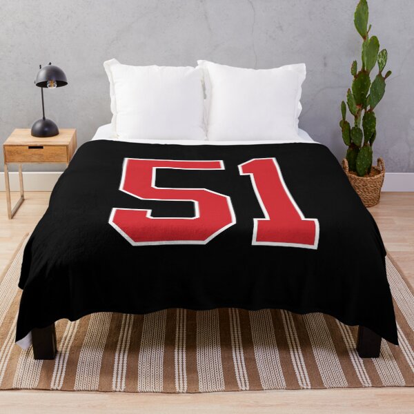Item preview, Sports Number 51, red black color lucky sport fifty one designed and sold by ArtIsParty.
