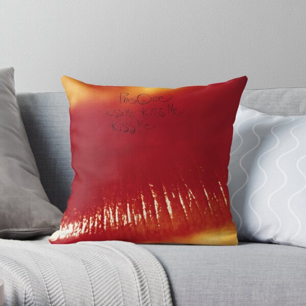 The Cure kiss me kiss me kiss me Throw Pillow