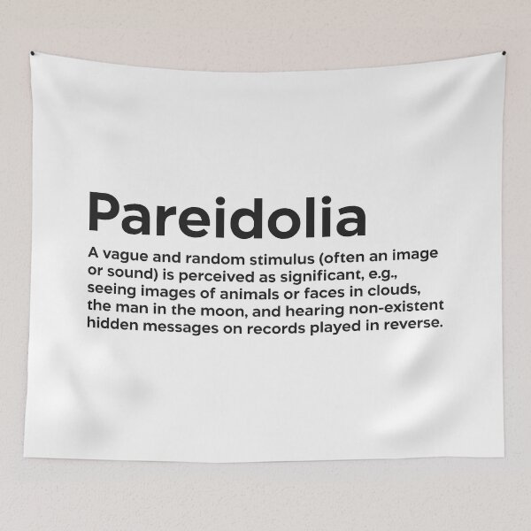 Item preview, Pareidolia black designed and sold by EdimQuotes.