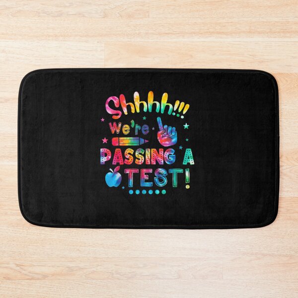 Item preview, Funny Test Day Testing Teacher Testing Day Rainbow Tie-Dye T-Shirt designed and sold by nuzzilrhall.