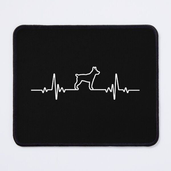 Item preview, Minimalist Heartbeat Rat Terrier designed and sold by More Cute Dogs.