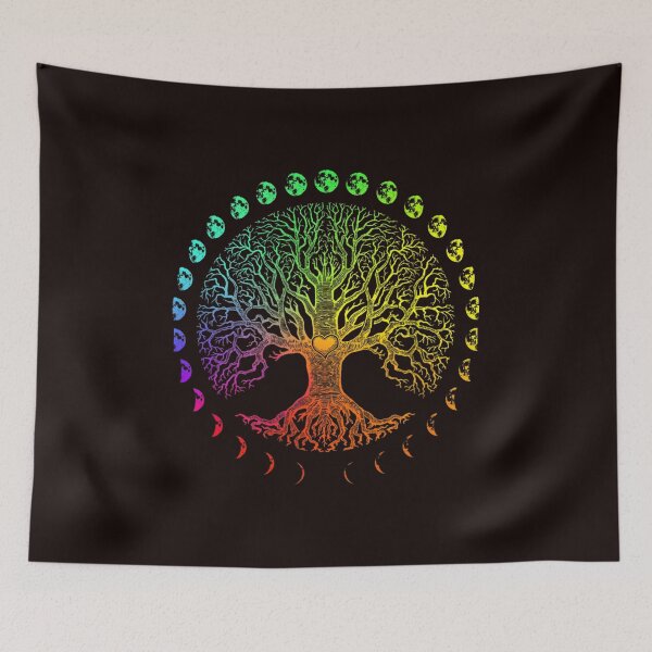 Item preview, Tree of Life Phases of the Moon  designed and sold by eddejosspa.