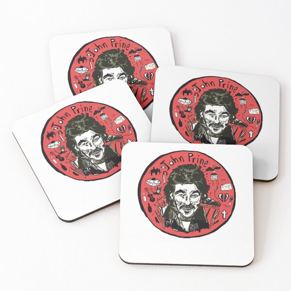 Item preview, Interest Delicate Music Seniority Exciting John Prine Red Retro designed and sold by GraceCoreyMulla.