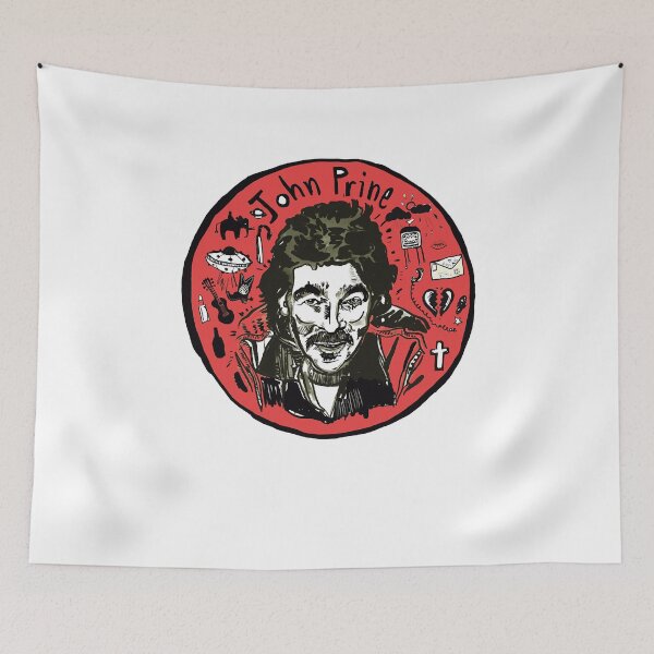 Item preview, Interest Delicate Music Seniority Exciting John Prine Red Retro designed and sold by GraceCoreyMulla.