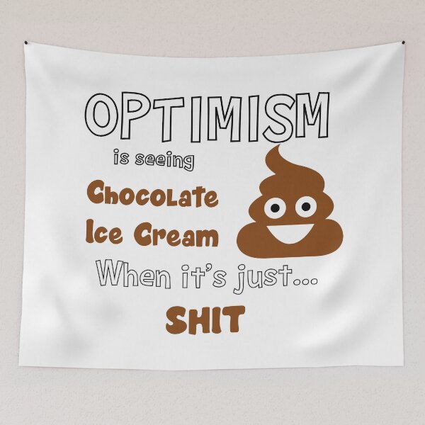 Item preview, Optimism funny quote designed and sold by 4You4U.
