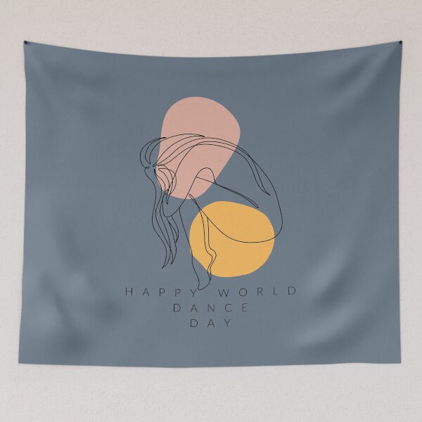 Item preview, Happy World Dance Day -International dance day design for the celebration of Dance on 29th of April   designed and sold by M-Infinite.