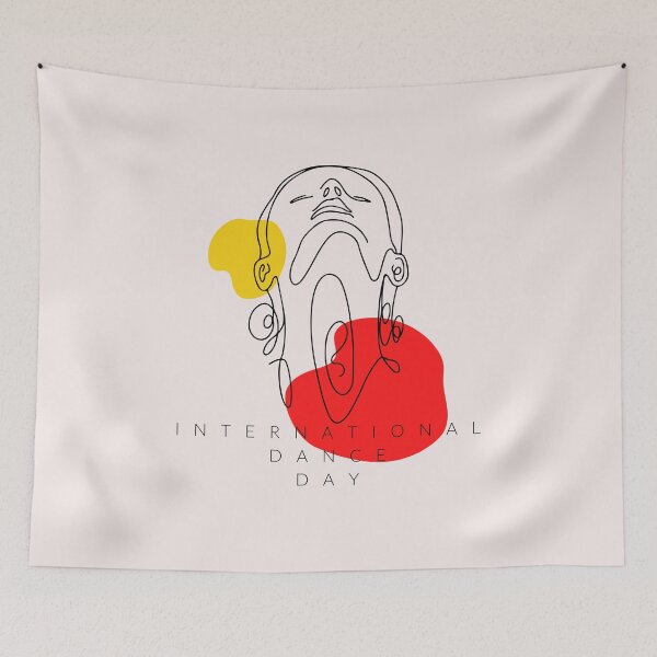 Item preview, International dance day design for the celebration of Dance on 29th of April   designed and sold by M-Infinite.
