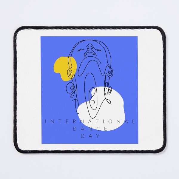 Item preview, International dance day design blue background designed and sold by M-Infinite.