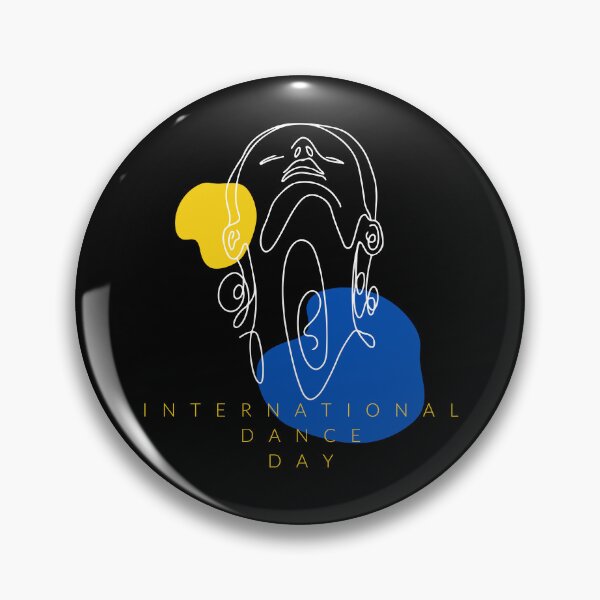 Item preview, International dance day design for the celebration of Dance on 29th of April blue end yellow designed and sold by M-Infinite.