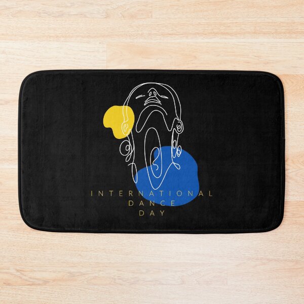 Item preview, International dance day design for the celebration of Dance on 29th of April blue end yellow designed and sold by M-Infinite.