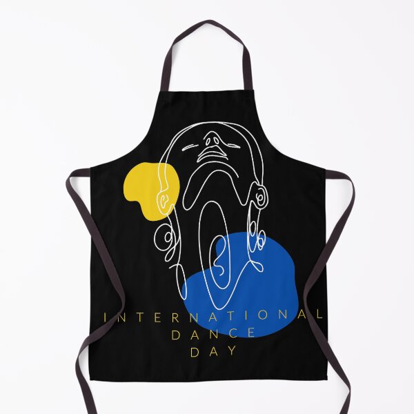 Item preview, International dance day design for the celebration of Dance on 29th of April blue end yellow designed and sold by M-Infinite.