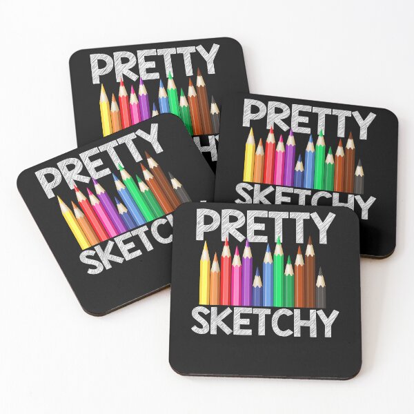 Item preview, Pretty Sketchy Fun Art Lover Colored Pencils Artists Gift T-Shirt designed and sold by zemelshkas.