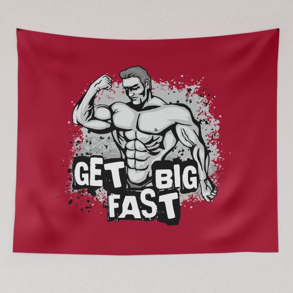 Item preview, motivational fitness print with bodybuilder designed and sold by amid999.