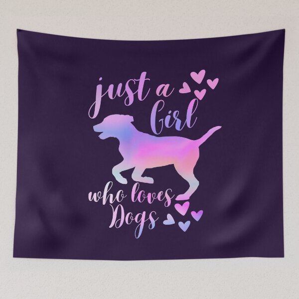 Item preview, Just A Girl Who Loves Dogs and Puppies Watercolors designed and sold by SunfullyYours.