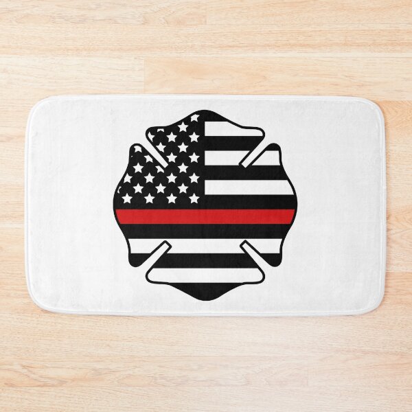Item preview, Firefighter Badge Fire Department Firefighter Fireman's Day With USA Flag designed and sold by Urlan.