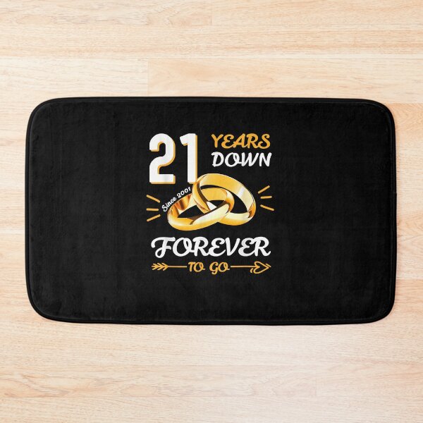 Item preview, Married Couple 21 Years Down Ring Forever To Go Since 2001 T-Shirt designed and sold by zemelshkas.