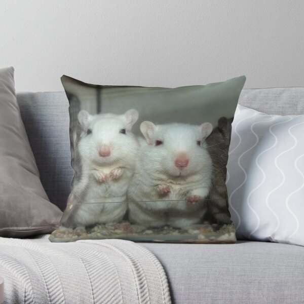 Gerbils Throw Pillow
