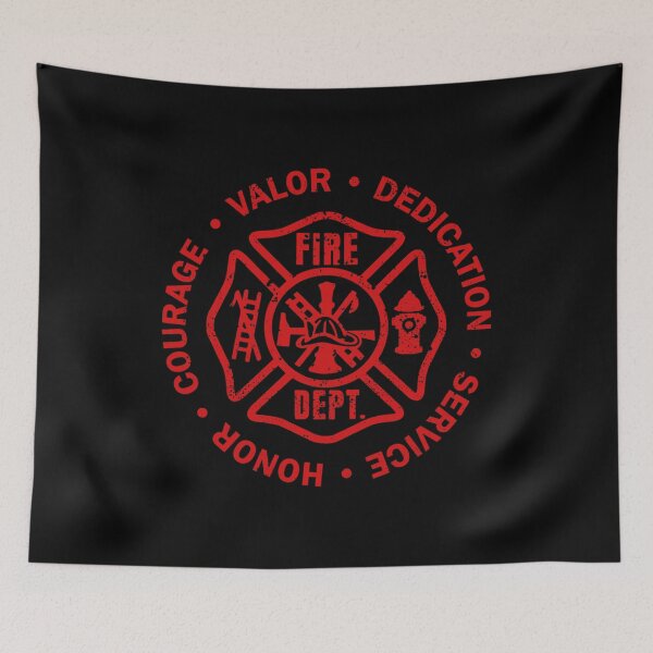Item preview, Fire Department Logo Firefighter Badge Fire Department Firefighter Fireman's Day With USA Flag designed and sold by Urlan.