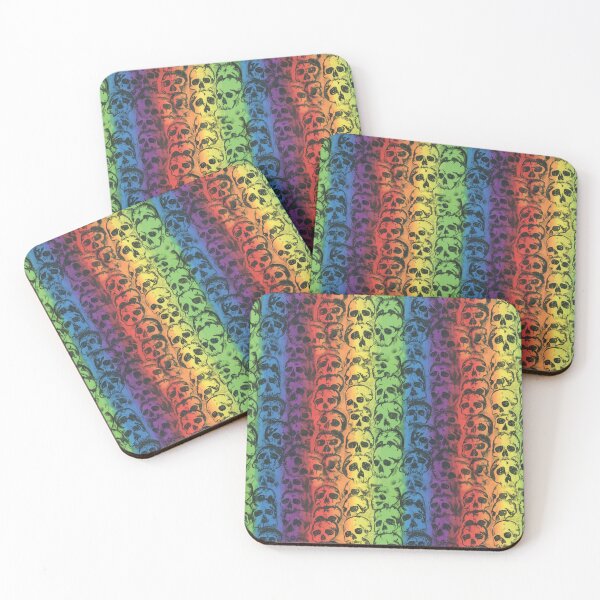 Item preview, Gay Pride Rainbow Skulls designed and sold by RavenPhotoUK.