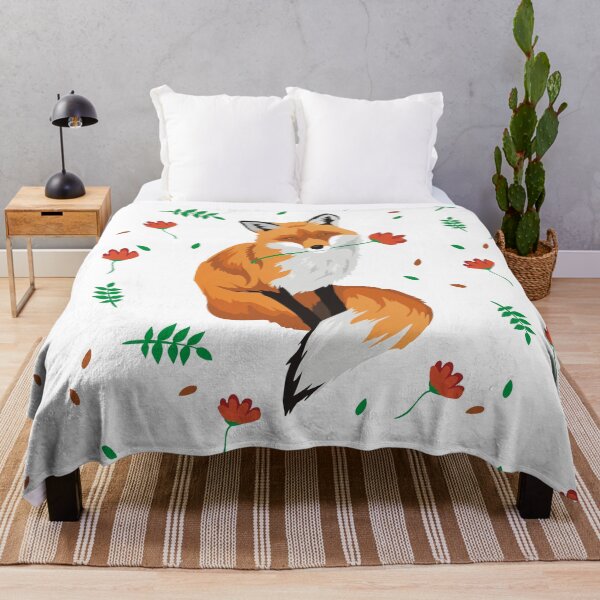 Item preview, fox with flower designed and sold by Arctia.