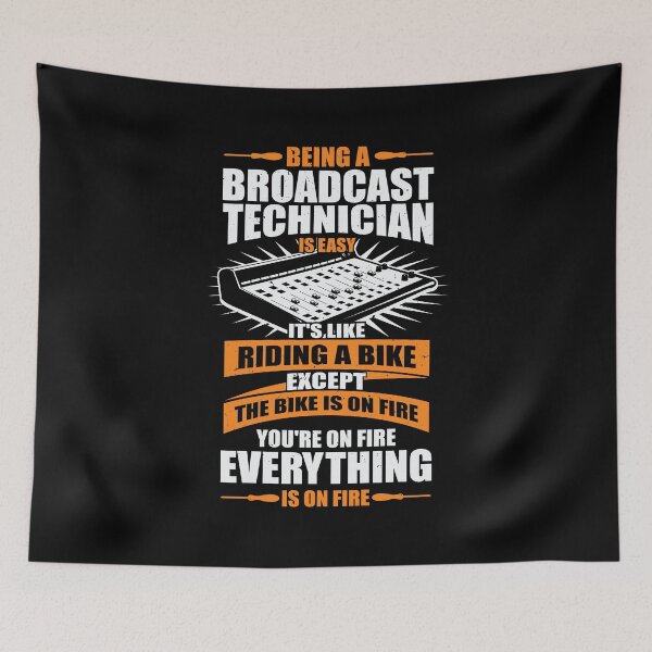 Item preview, Funny Broadcast Technician Job Engineer Tech Gift designed and sold by Marcid95.