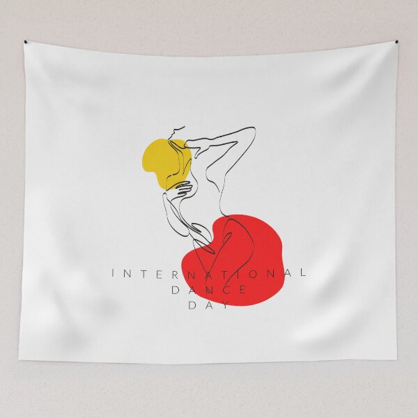 Item preview, International dance day design on red and yellow designed and sold by M-Infinite.