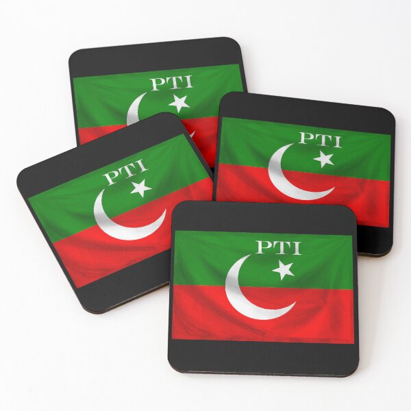 Item preview, Flag of the Pakistan Tehreek-e-Insaf with PTI designed and sold by SpringPetals.