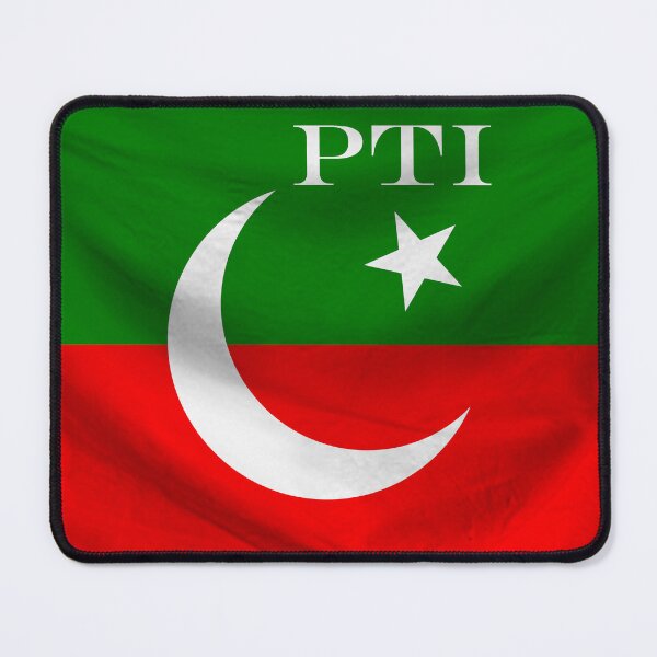 Item preview, Flag of the Pakistan Tehreek-e-Insaf with PTI designed and sold by SpringPetals.
