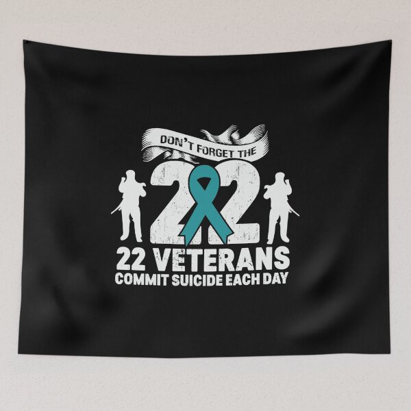 Item preview, Don't forget the 22 veterans commit suicide each day designed and sold by pnkpopcorn.