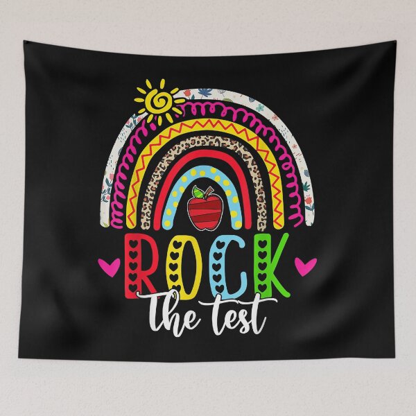 Item preview, Test Day Shirt Rock The Test Teacher Testing Day Rainbow T-Shirt designed and sold by nuzzilrhall.