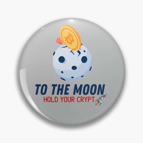 Item preview, To the moon hold your crypto Bitcoin designed and sold by WaguinhoTex.
